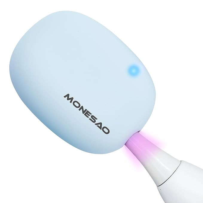 MONESAO Toothbrush Case, Toothbrush Covers with Holder, Rechargeable Travel Home Toothbrush Clean... | Amazon (US)