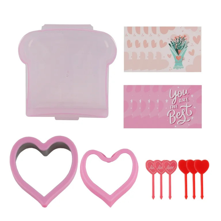 Cook With Color Kids Lunch Accessories Set – 19-Piece Sandwich Cutter, Food Picks, Notes & Sand... | Walmart (US)