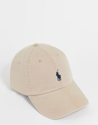 Polo Ralph Lauren logo baseball cap in beige | ASOS | ASOS (Global)