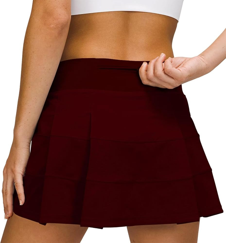 MCEDAR Athletic Tennis Golf Skorts Skirts for Women with Pocket Workout Running Sports Pleated Sk... | Amazon (US)