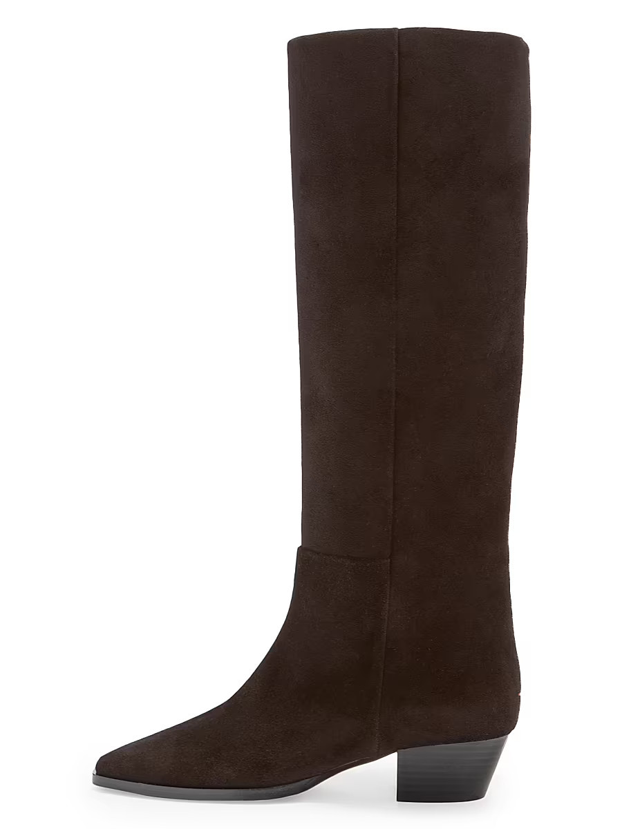 Women's Medea 40MM Suede Knee-High Boots - Moka - Size 8 | Saks Fifth Avenue