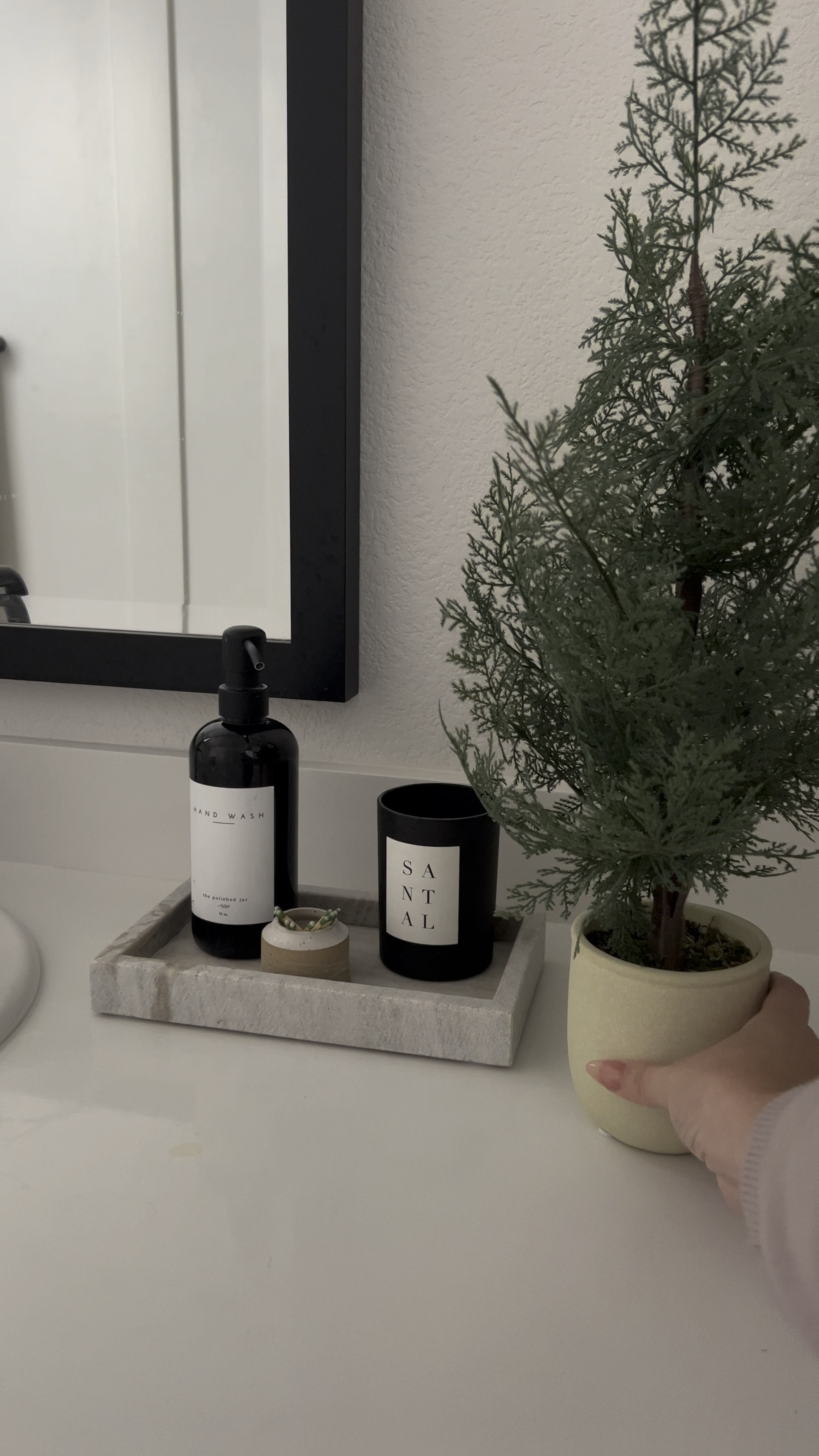 The cutest bathroom decor but Christmas edition. I love keeping my home decor simple modern and neutral  

#LTKunder50 #LTKSeasonal #LTKHoliday