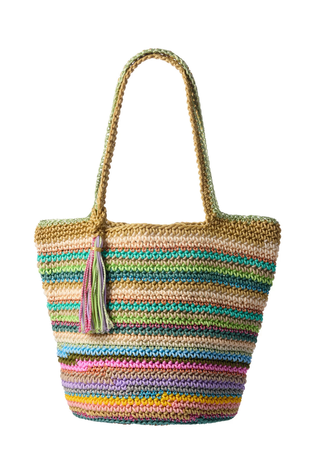 Rio Stripe Crochet Tote Bag | Everything But Water