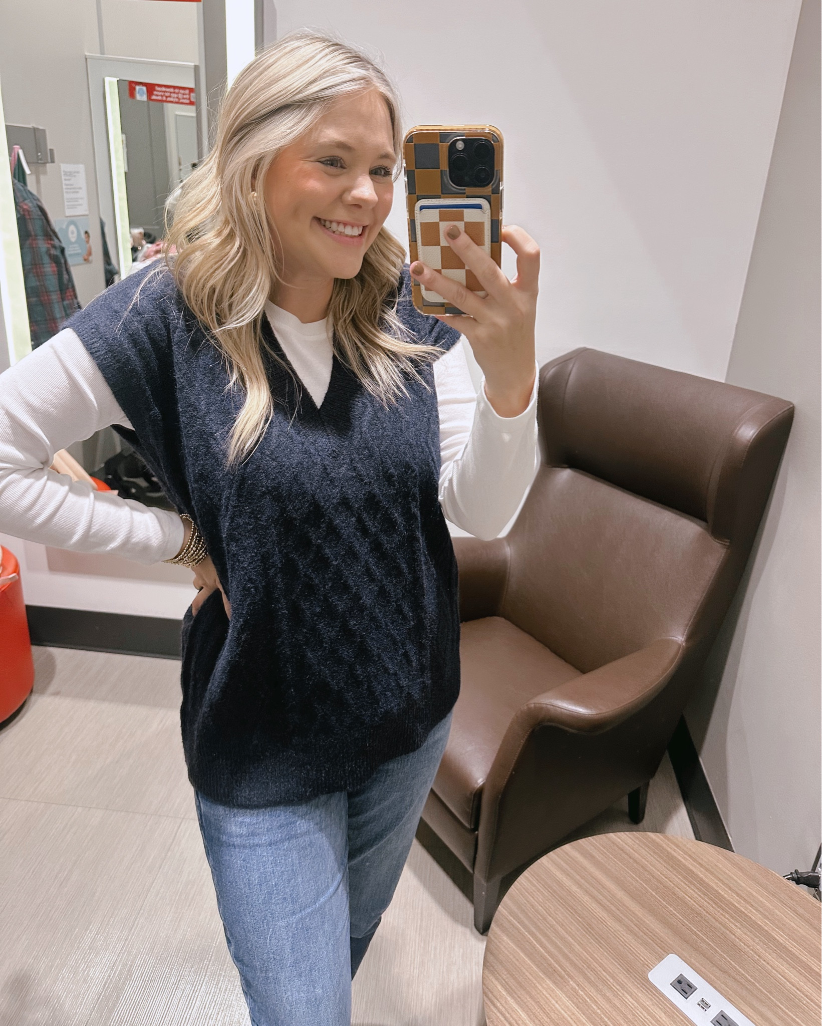 Sweater vest are trending now! 

#LTKootd #LTKHoliday #LTKmomlife