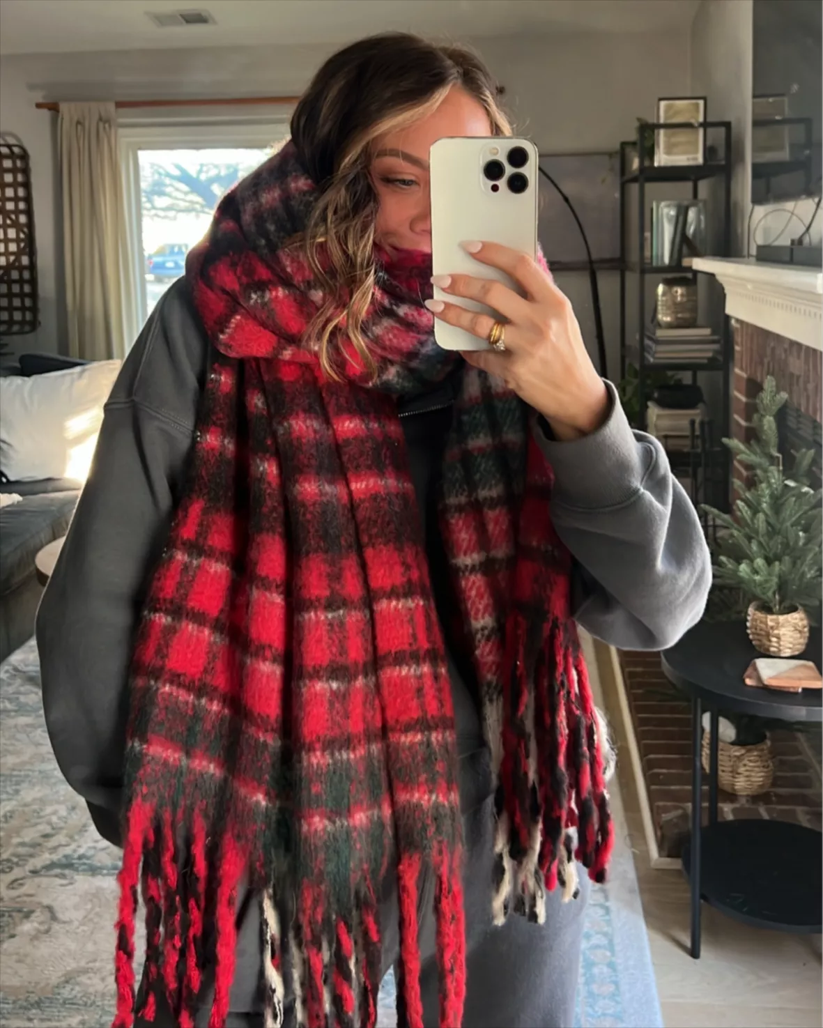 Falling For You Brushed Plaid Scarf curated on LTK