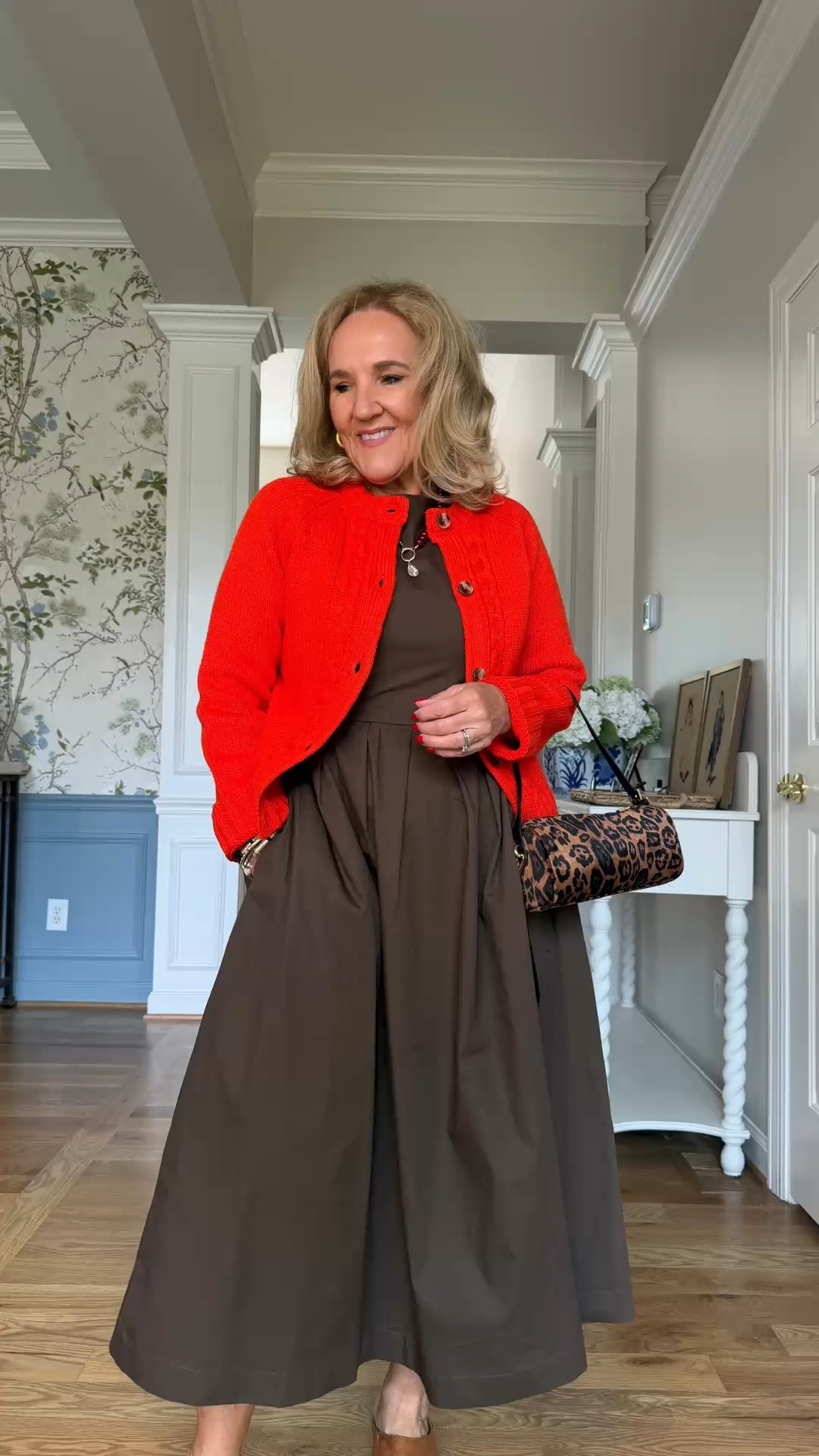 Use code NANETTE15 and get 15% off your 1st order at Avara

The brown dress is doing most of the work here, and that bright red cardigan just makes it more fun. I’m wearing a medium in both.

#LTKootd #LTKOver40 #LTKPetite