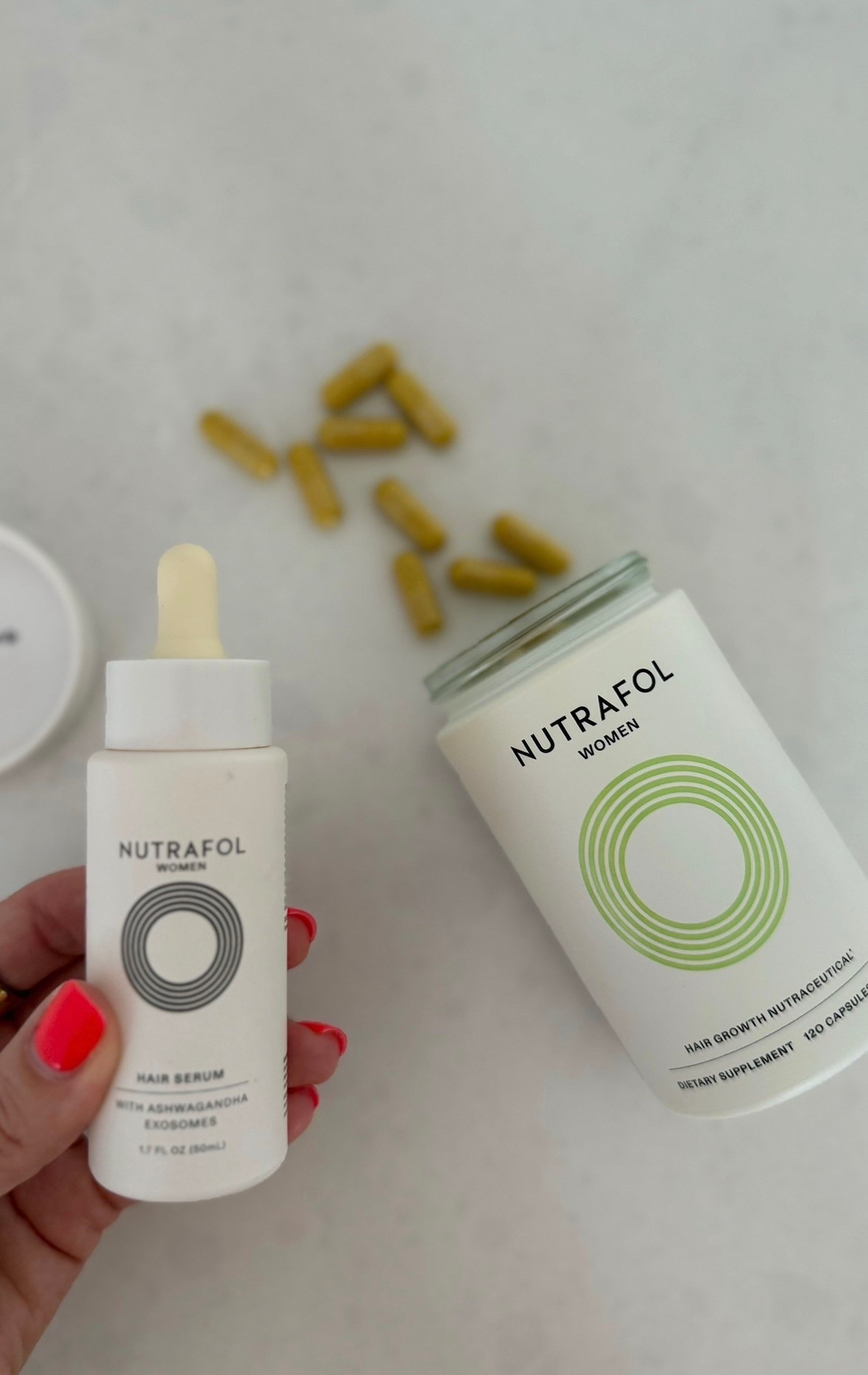 This serum and these supplements have done wonders for my hair. My hair has never been so healthy and long!! @nutrafol #ad