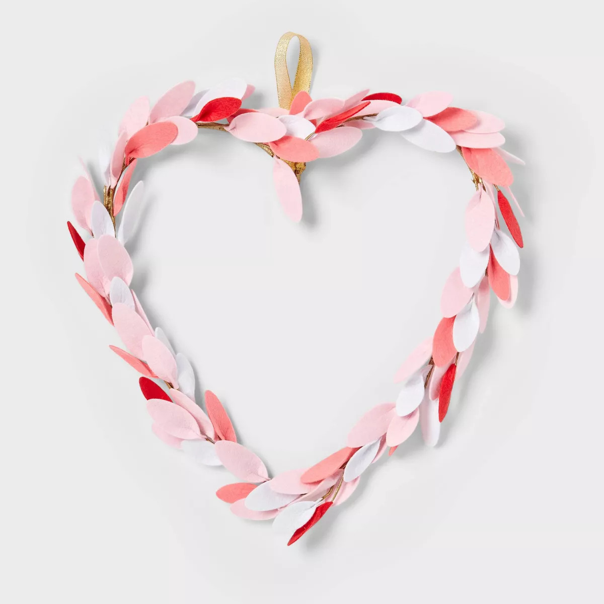 Wrapped Botanical Heart Wreath Valentine's Day Decorative Sculpture - Spritz™ | Target