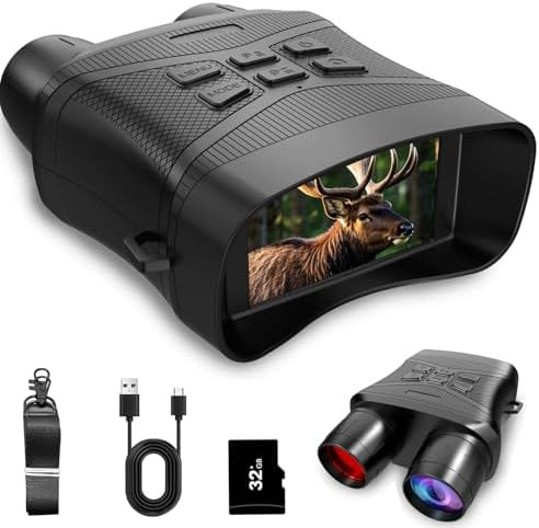 Night Vision Goggles, 4K HD Infrared Night Vision Binoculars for Adults,3" Screen for Camping/5X ... | Amazon (US)
