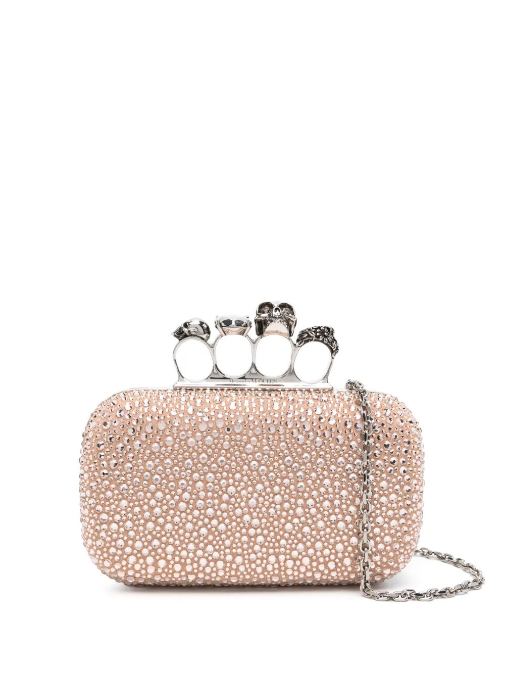 Alexander McQueen Knuckle clutch bag - Pink | Farfetch Global