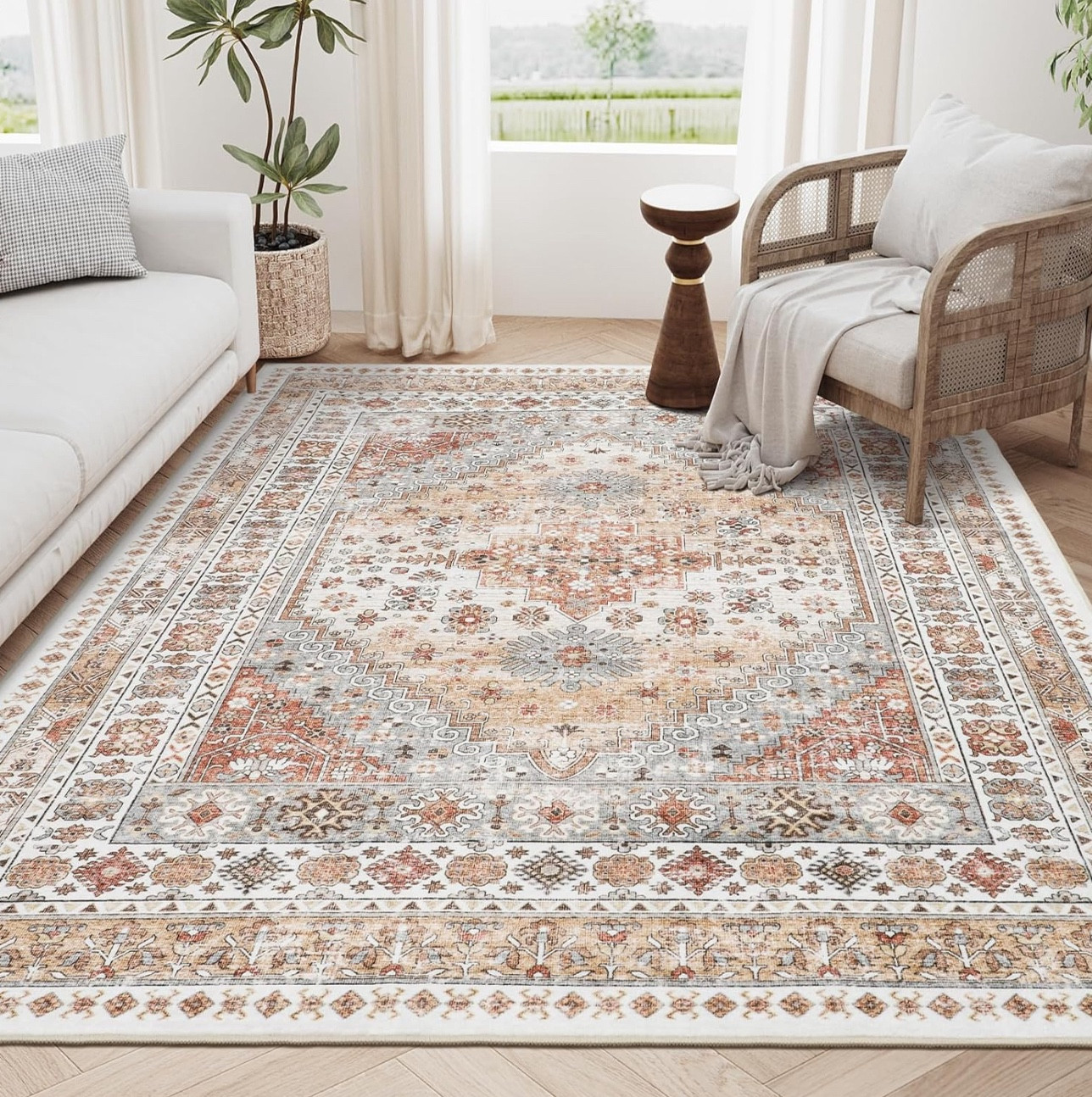 The prettiest, softest, washable 6x9 rug that can be on your doorstep in 2 days under $100🤎

#LTKFindsUnder100 #LTKHome #LTKSaleAlert