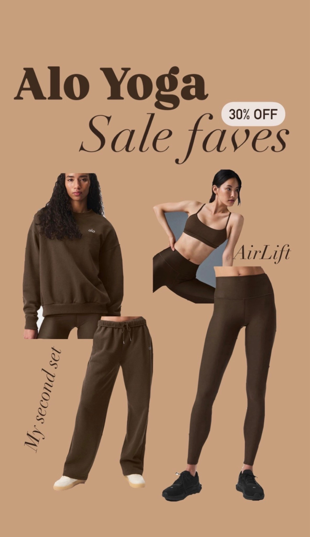 Alo yoga favorites in browns 

Winter fashion 
Workout outfit 
Mom outfit 

#LTKGiftGuide #LTKHoliday #LTKCyberWeek