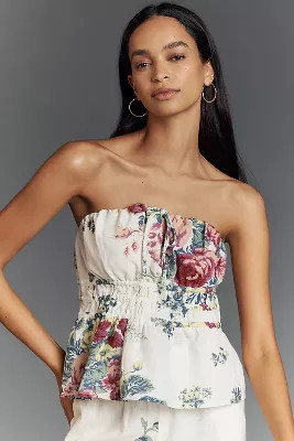 The Somerset Strapless Blouse | Anthropologie (US)