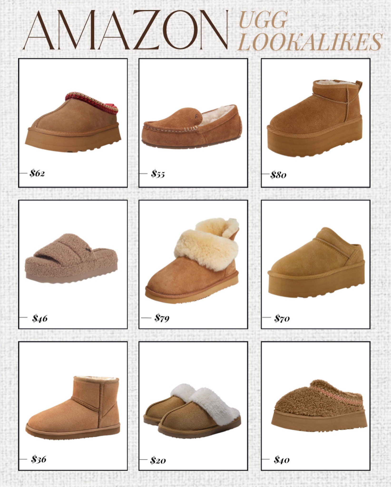 UGG look for less finds from Amazon! #founditonamazon

#LTKshoecrush #LTKSeasonal #LTKstyletip