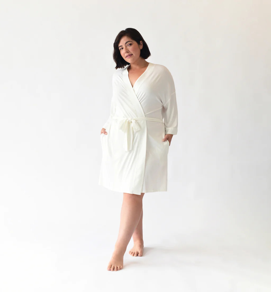 Women's Stretch-Knit Bamboo Kimono Robe | Cozy Earth