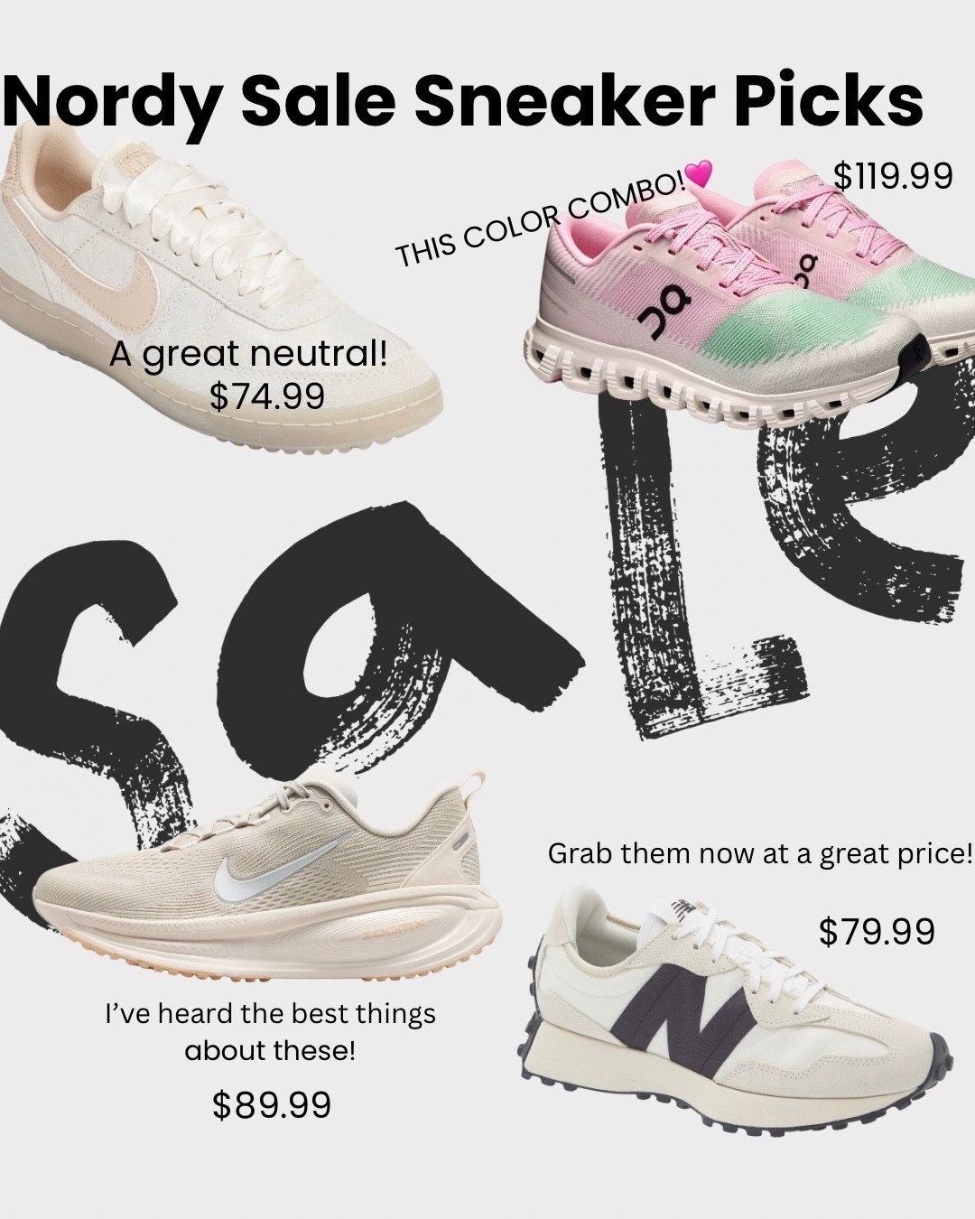Cardholders shop early - here are my favorite sneakers at great prices!🩷 #nsale #nordstrom #sneakers