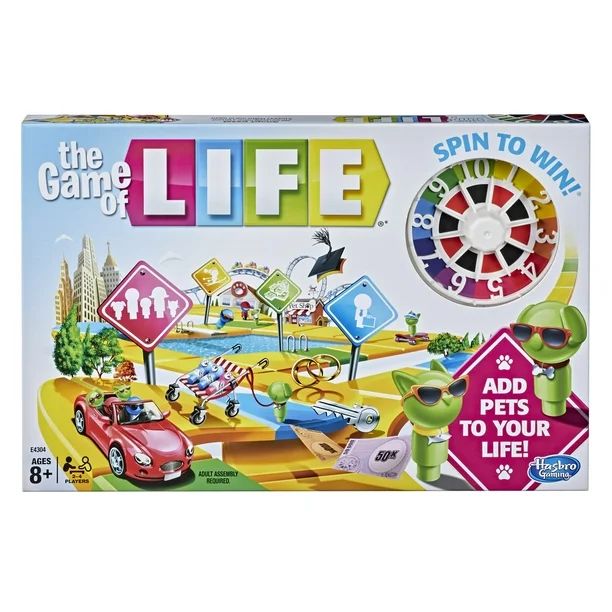 the Game of Life, Board Game for Kids Ages 8 and up, Game for 2 to 4 Players | Walmart (US)