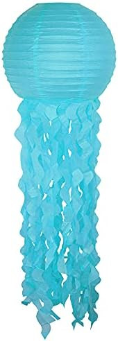 Just Artifacts 12-inch Hanging Jellyfish Paper Lanterns (1pc, Aquamarine) | Amazon (US)