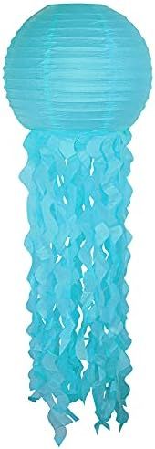Just Artifacts 12-inch Hanging Jellyfish Paper Lanterns (1pc, Aquamarine) | Amazon (US)