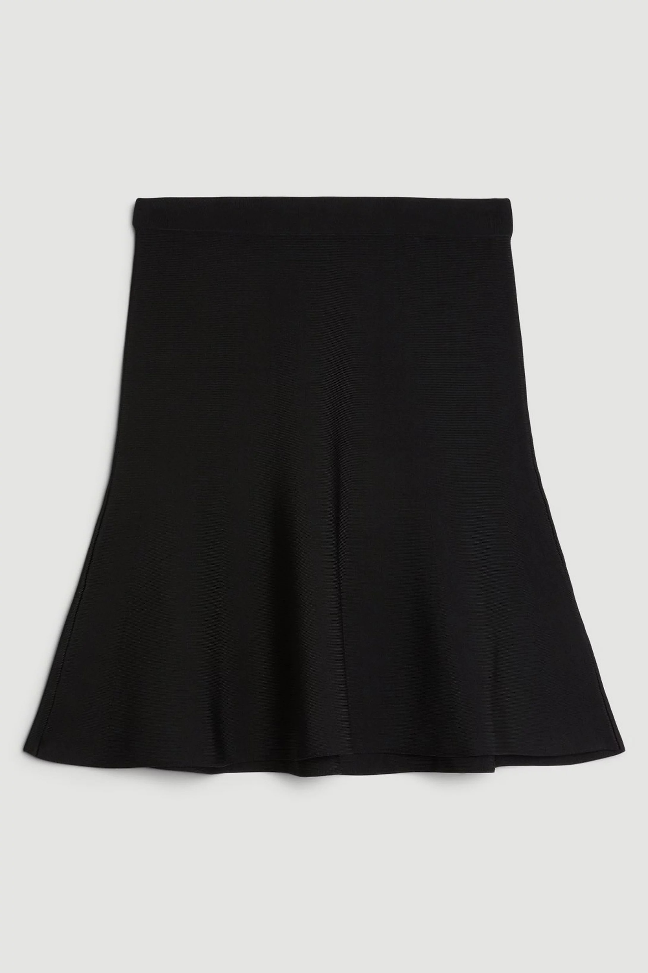 Premium Drape Compact Knit Flippy Skirt | Karen Millen UK + IE + DE + NL