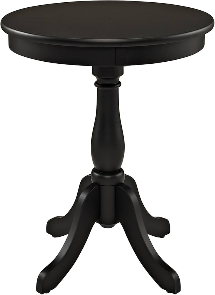 Powell Furniture Round Table, Black, 18"L x 18"W x 22"H | Amazon (US)