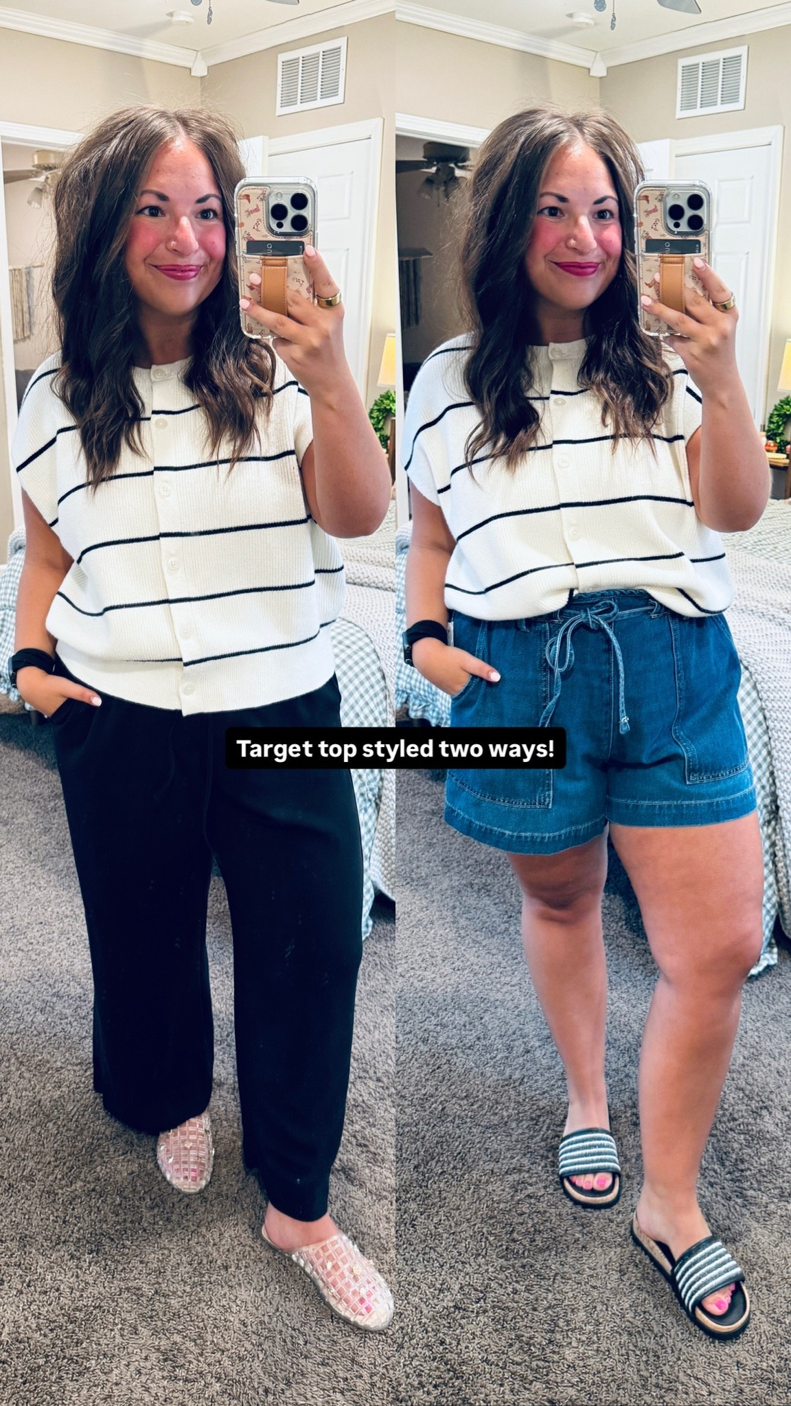 Target top styled two ways! 

 