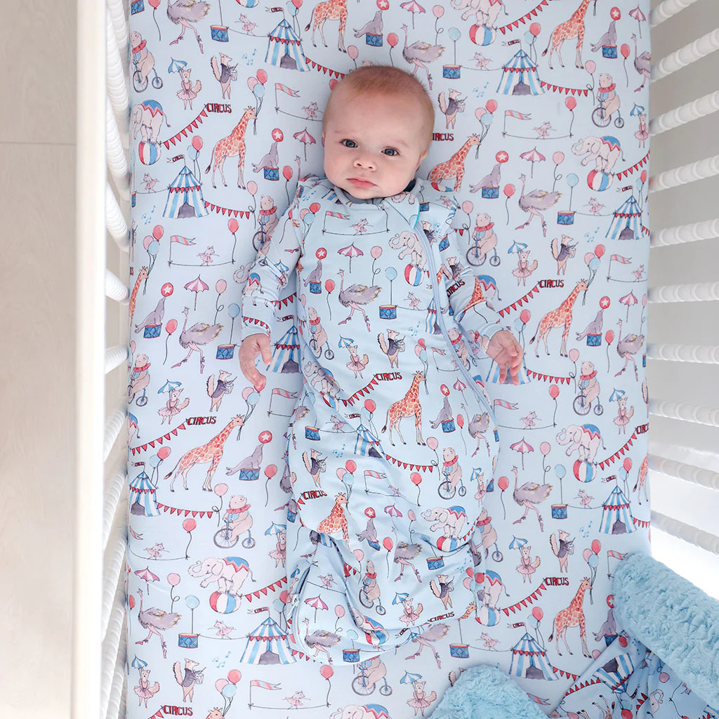 Circus Blue Baby Sleep Bag | Cirque Royal | Posh Peanut