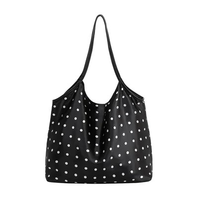 Cathy Black Satin Tote Bag | Melie Bianco