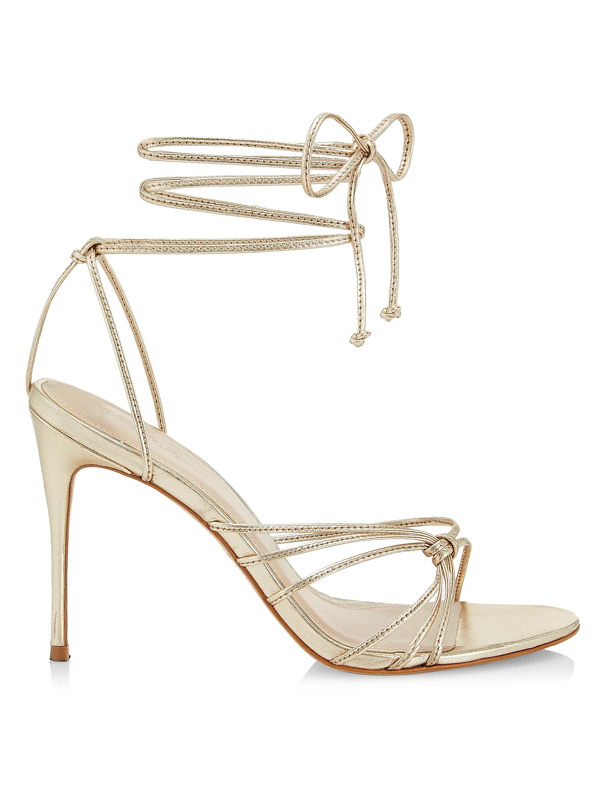 COLLECTION Strappy Leather Lace-Up Sandals | Saks Fifth Avenue