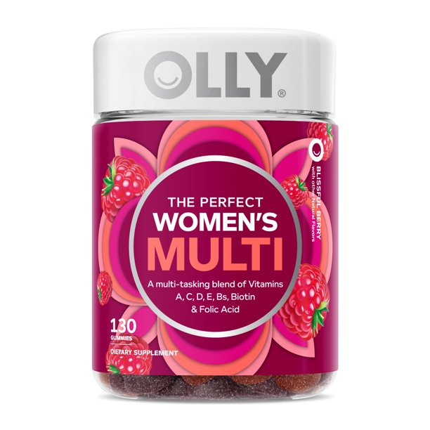 OLLY Women's Multivitamin Gummy, Health & Immune Support, Berry, 130 Ct | Walmart (US)
