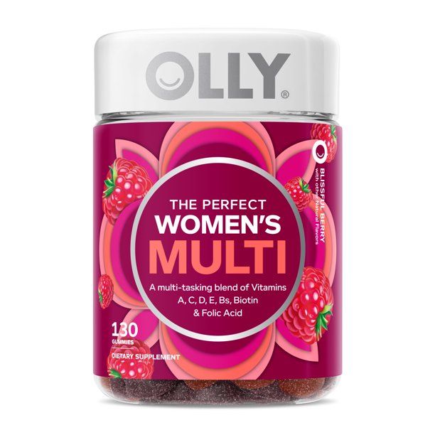 OLLY Women's Multivitamin Gummy, Health & Immune Support, Berry, 130 Ct | Walmart (US)