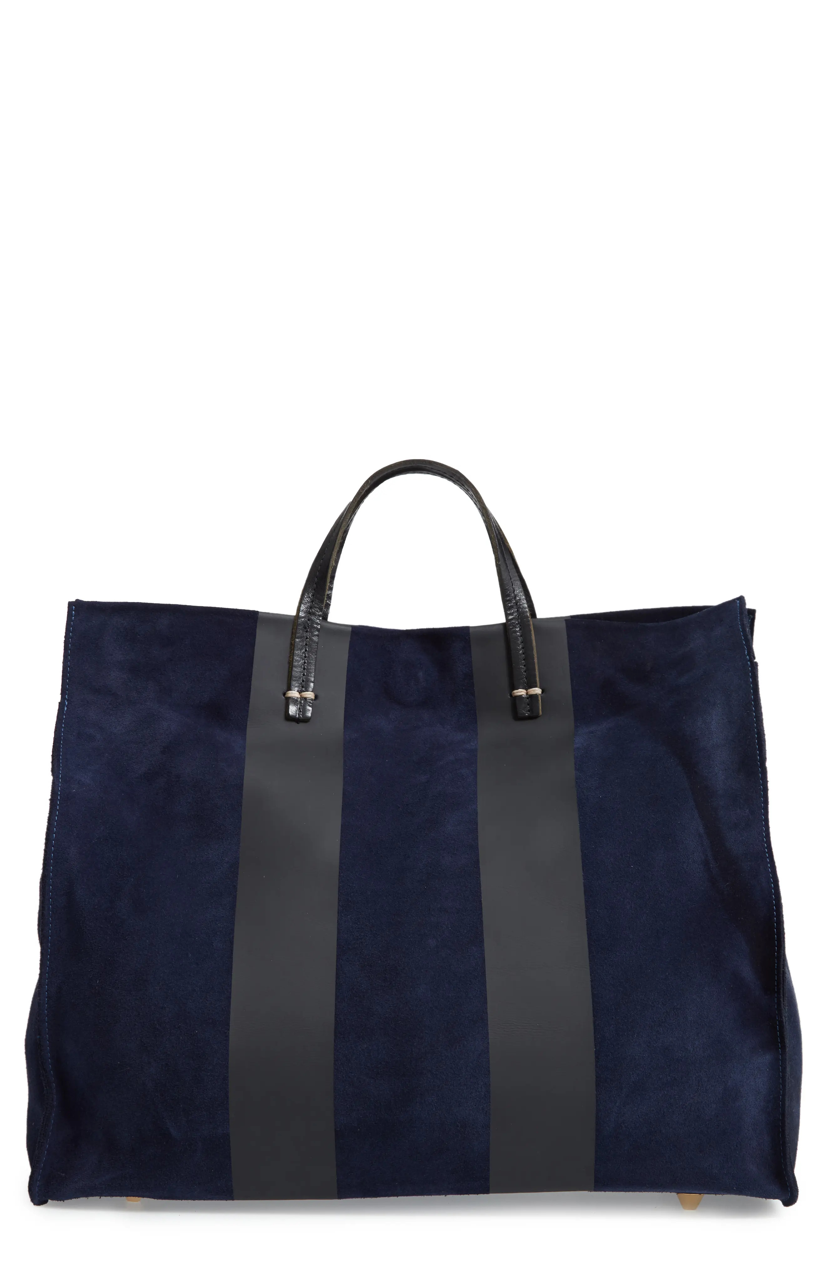 Clare V. Simple Stripe Leather Tote - | Nordstrom