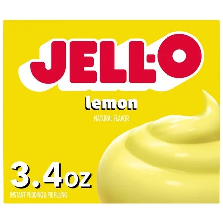 Jell-O Lemon Naturally Flavored Instant Pudding & Pie Filling Mix, 3.4 oz Box | Walmart (US)