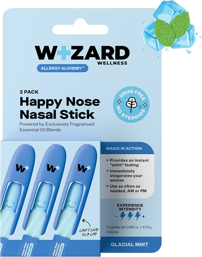 Wizard Wellness Happy Nose Nasal Inhaler Stick for Sinus Relief, Essential Oil Aromatherapy Inhal... | Amazon (US)