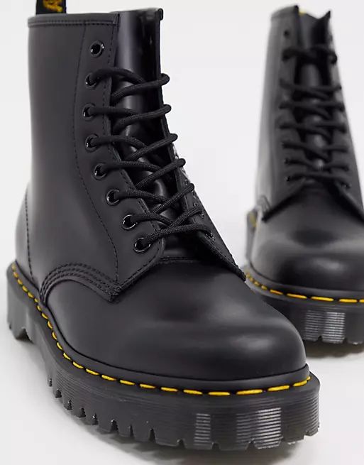 Dr Martens 1460 8 eye bex boots in black | ASOS (Global)