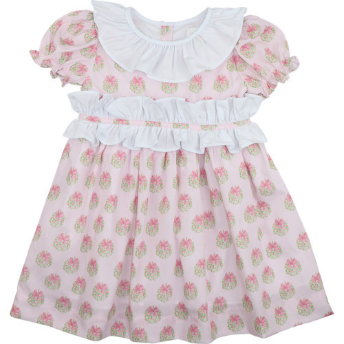 Pink Floral Pumpkin Ruffle Dress | Cecil and Lou