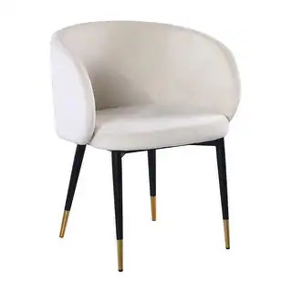 Best Master Furniture Rustic Velvet Upholstered Dining Chair - Beige | Bed Bath & Beyond