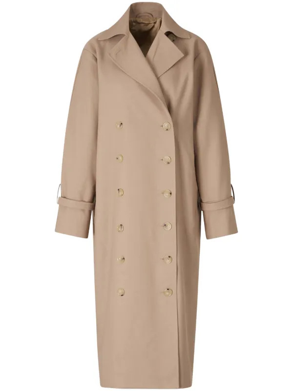 TOTEME Signature Trench Coat | Brown | FARFETCH | Farfetch Global