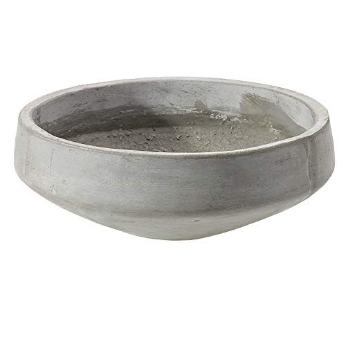 Grey Bowl Fiberglass and Concrete - 13" Dia x 5" H | Amazon (US)