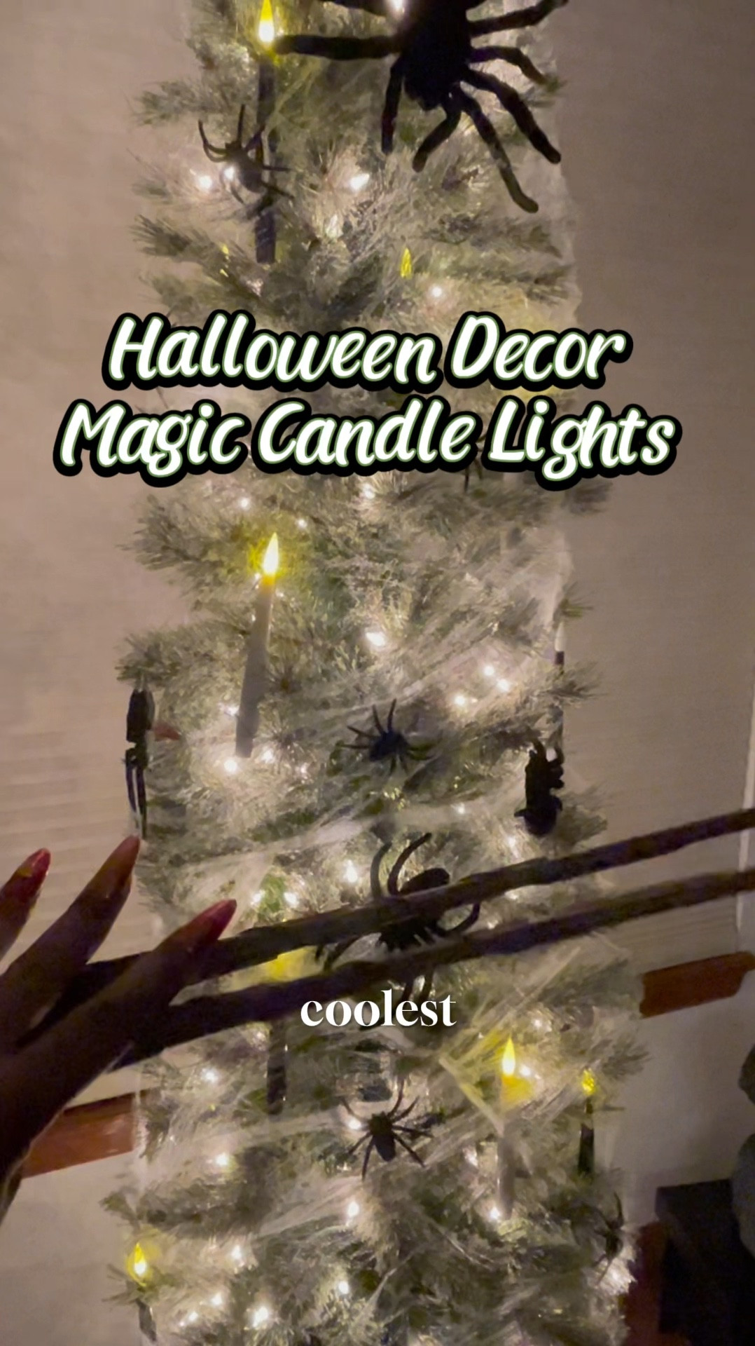 These candle lights on our Halloween tree are pure magic! 

#LTKHome #LTKSeasonal #LTKVideo