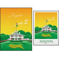 augusta, georgia, augusta national team, golf course, golf masters, golf typographic poster | AliExpress (US)