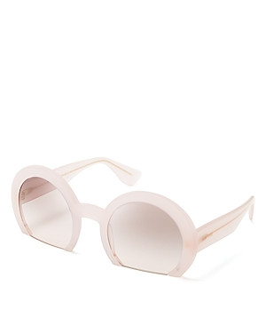 Miu Miu Semi-Rimless Round Sunglasses | Bloomingdale's (US)