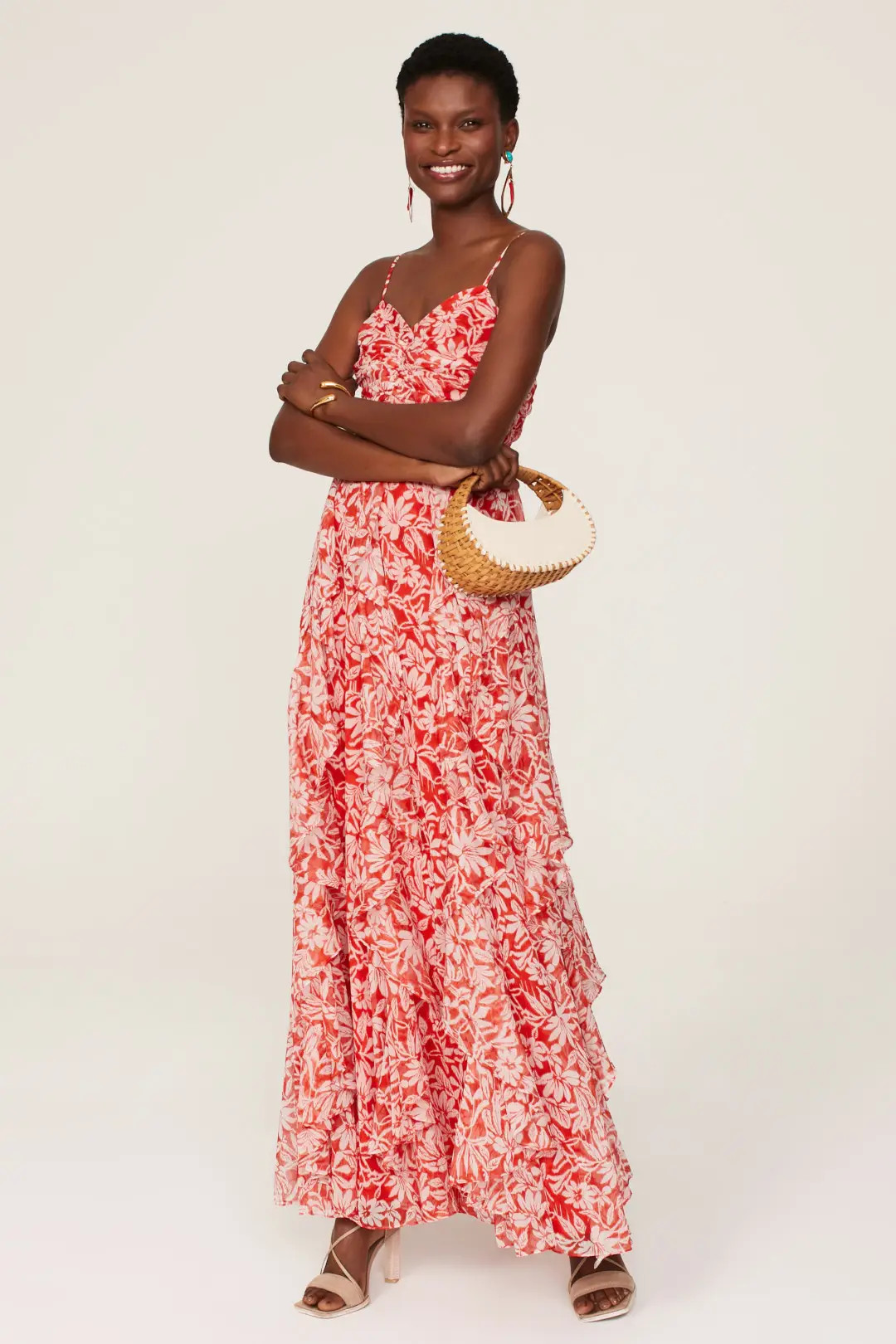 Red Floral Maxi | Rent the Runway