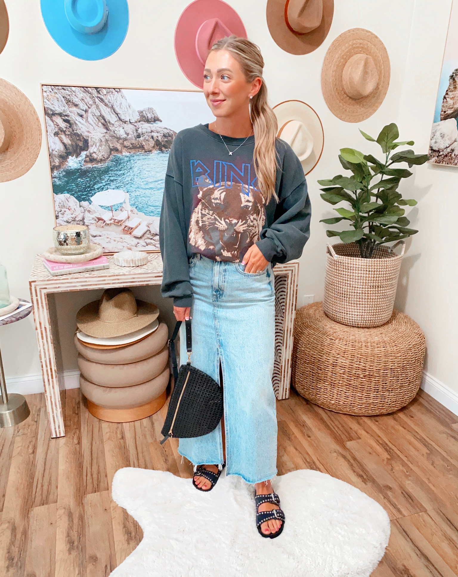 🩷Anine Bing Sweatshirt (Size Medium)
🩷Pistola Alice Denim Skirt (size 4/27)
🩷Clare V Belt Bag (20% off with code: CHIC20)

Anine Bing, capsule wardrobe, casual style, back to school, denim maxi skirt 

#LTKunder100 #LTKstyletip #LTKsalealert