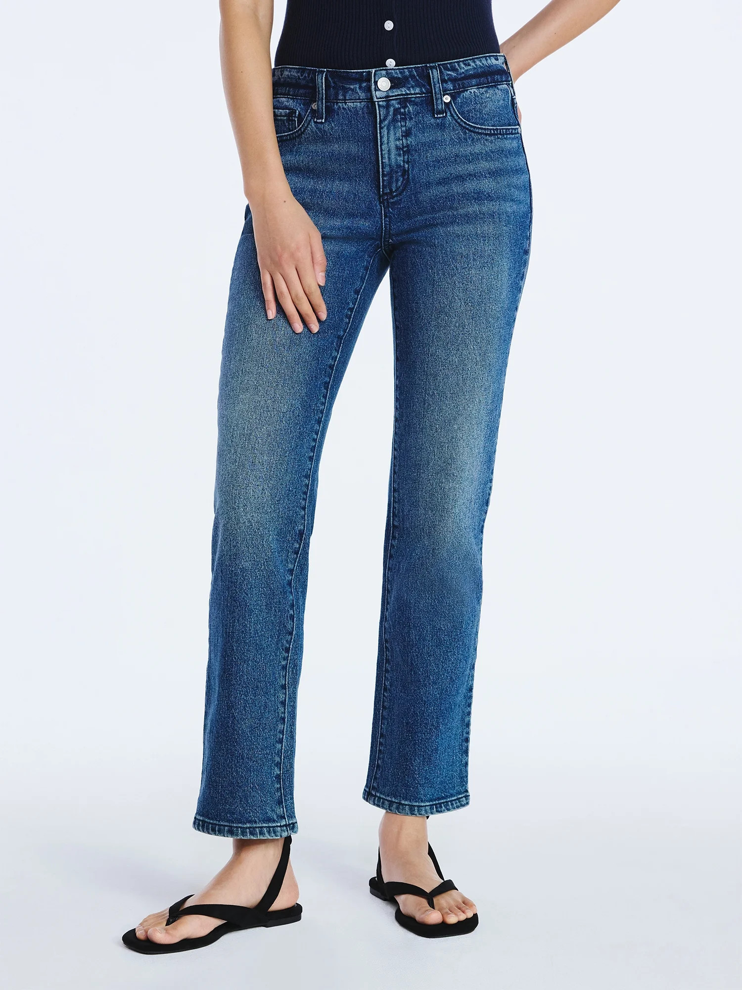 Scoop Women's Low Rise Slim Jeans, 30" Inseam, Sizes 0-20 | Walmart (US)