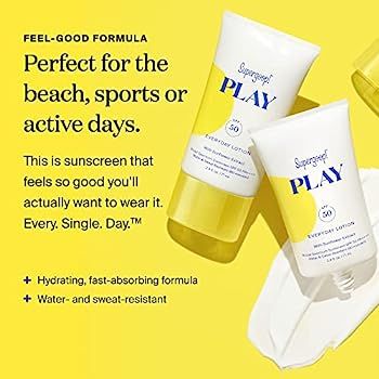 Supergoop! PLAY Everyday Lotion, 18 oz - SPF 50 PA++++ Reef-Friendly, Broad Spectrum, Body & Face... | Amazon (US)