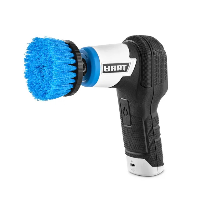 HART 4-Volt Rechargeable Power Compact Scrubber, Medium Bristle Cleaning Brush - Walmart.com | Walmart (US)