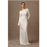 Avery Long Sleeve Maxi Dress - Ivory I MESHKI I Size S | MESHKI US