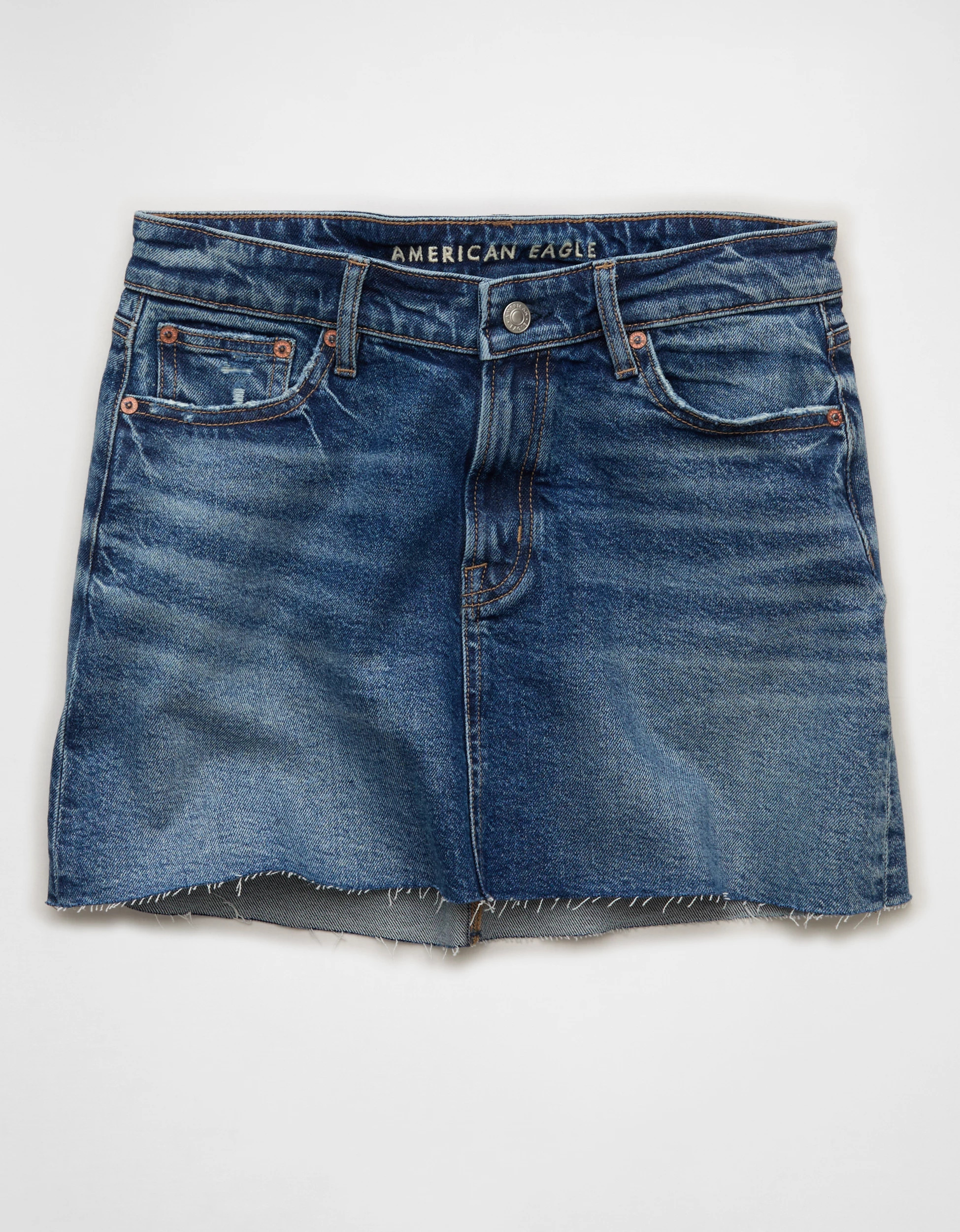 AE Stretch High-Waisted Perfect Mini Skirt | American Eagle Outfitters (US & CA)