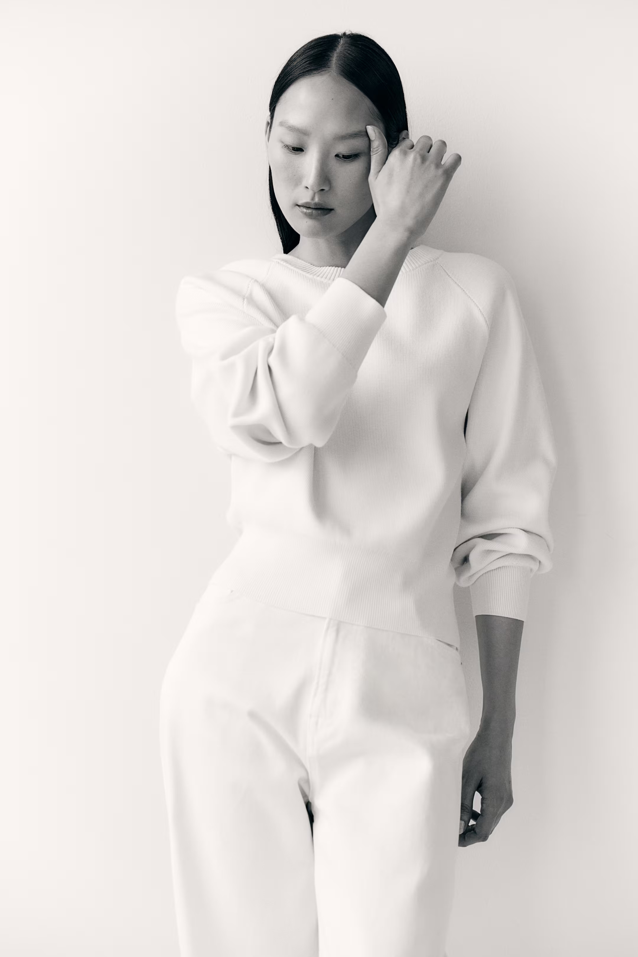 Short jumper - White - Ladies | H&M GB | H&M (UK, MY, IN, SG, PH, TW, HK)